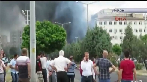 li navçeya Midyatê ya Parêzgeha Mêrdînê teqînek çêbû